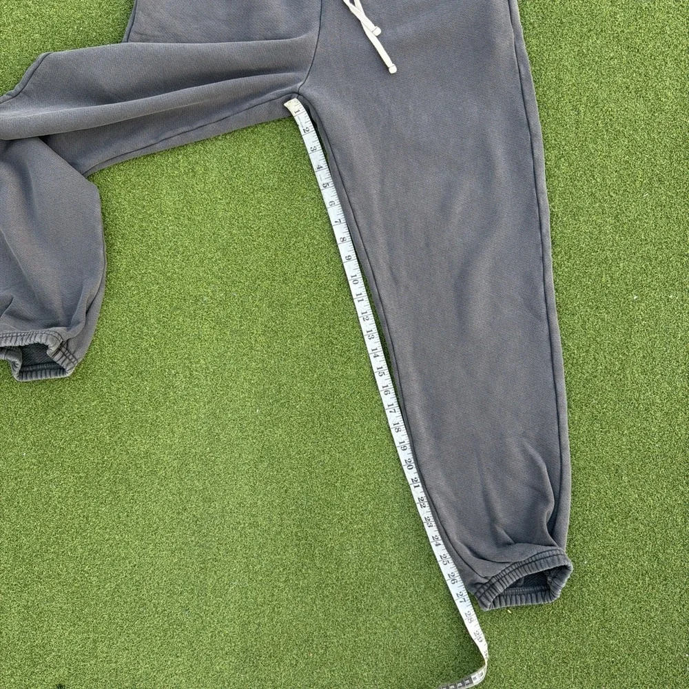 Les Tien Gray Classic Sweatpants Men Small Heavyweight Fleece Cotton USA Made